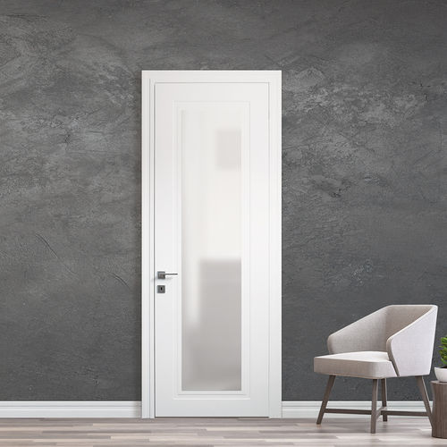 Porte d'intérieur - CLASSIC : GIZA - ARTELLA - en bois / battante / semi-vitrée