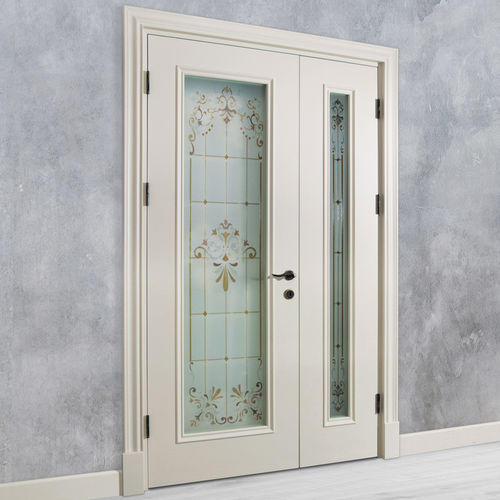 Porte d'intérieur - CLASSIC : MARE - ARTELLA - en bois / battante / semi-vitrée