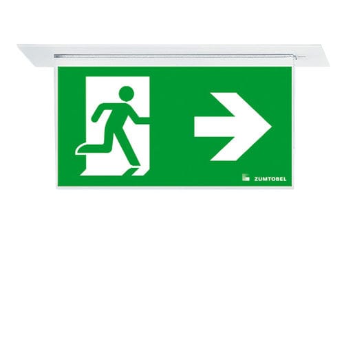 Éclairage de secours de plafond - ARTSIGN 75 P - ZUMTOBEL - rectangulaire / à LED / en PMMA