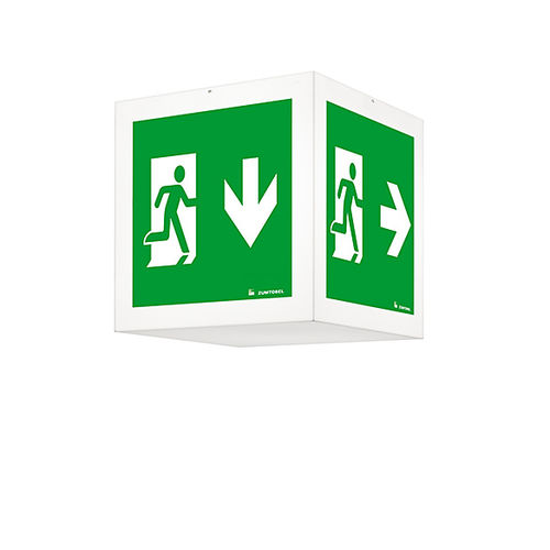 Éclairage de secours de plafond - 210 P MSC - ZUMTOBEL - cube / à LED / en opale