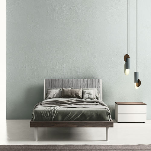 Lit double - TABLET - ZALF spa - contemporain / avec tête de lit / avec table de chevet