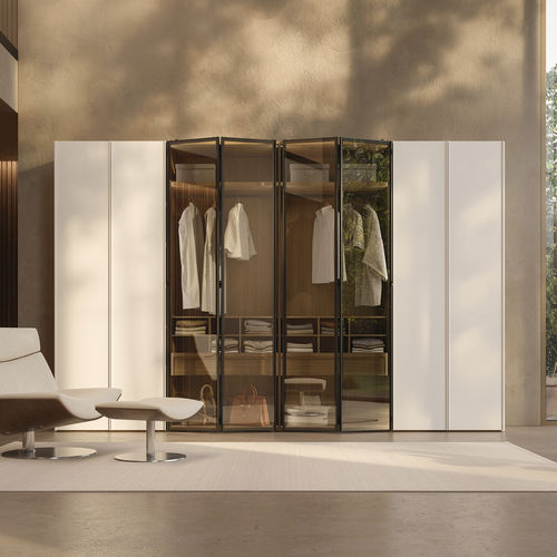 Armoire modulable - SM2527 - ZALF spa - contemporaine / en mélaminé / en verre