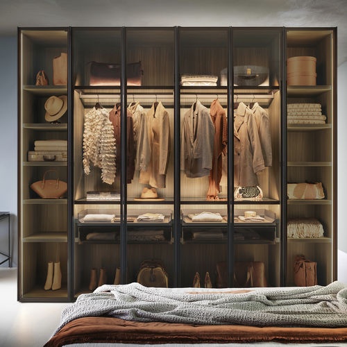 Armoire modulable - SM2504 - ZALF spa - contemporaine / en mélaminé / en verre