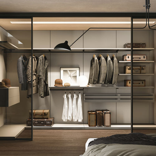Dressing modulable - FLEXY SM2007 - ZALF spa - contemporain / en verre fumé / en métal brossé