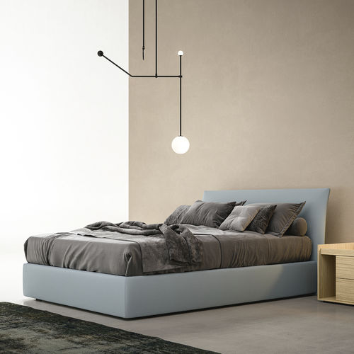 Lit double - SLIM - ZALF spa - contemporain / avec tête de lit tapissée / avec table de chevet
