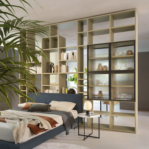 Bibliothèque modulable - FREESPACE SM2501 - ZALF spa - contemporaine / en mélaminé / en verre