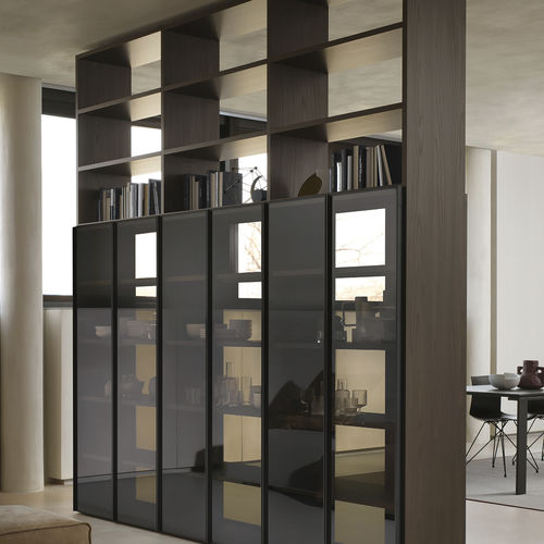 Bibliothèque modulable - FREESPACE SM2200 - ZALF spa - contemporaine / en mélaminé / en verre