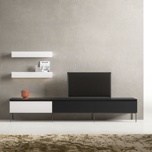 Buffet contemporain - ZALF spa - en mélaminé / avec étagère / modulable