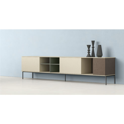 Buffet multicolore - ZALF spa - contemporain / en bois / avec étagère