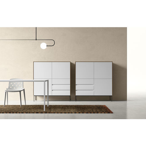 Buffet haut - ZALF spa - contemporain / en métal peint / 4 pieds