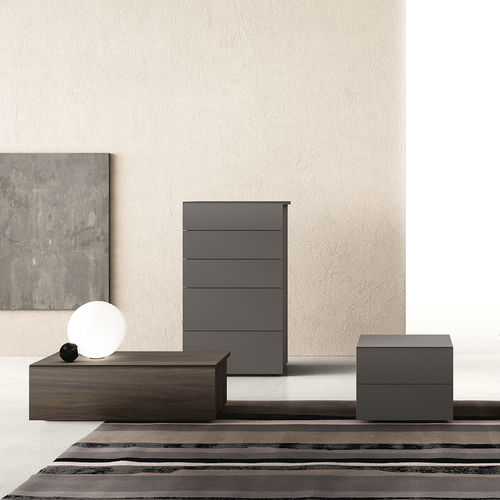 Table de chevet contemporaine - SET - ZALF spa - en mélaminé / rectangulaire / carrée