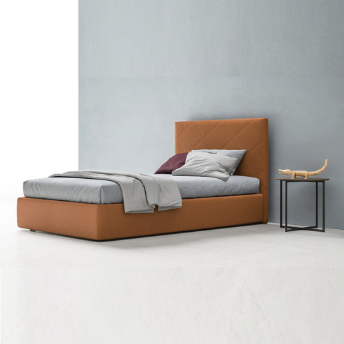 Lit simple - ICON BIG - ZALF spa - contemporain / avec tête de lit tapissée / avec table de chevet
