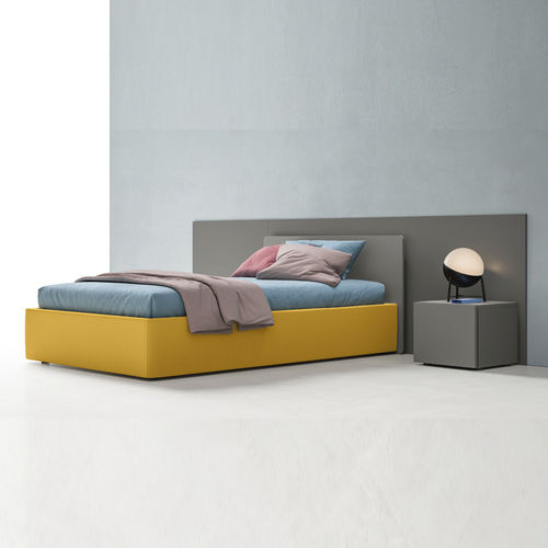 Lit simple - ZALF spa - contemporain / tapissé / avec tête de lit