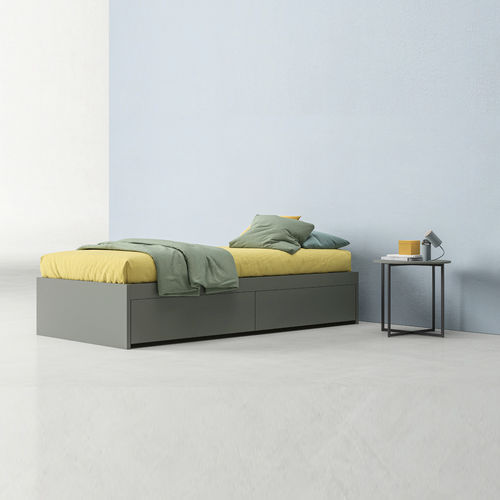 Lit simple - LIGHT - ZALF spa - contemporain / avec tête de lit / avec tiroir
