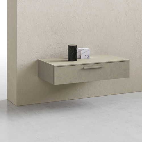 Table de chevet suspendue - SIMPLY - ZALF spa - contemporaine / en mélaminé / rectangulaire