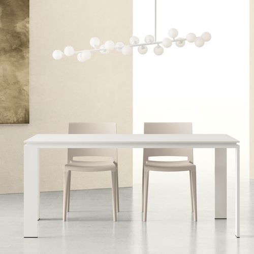 Table contemporaine - ANGOLO / BAKHITA - ZALF spa - en métal / en mélaminé / avec piètement en métal