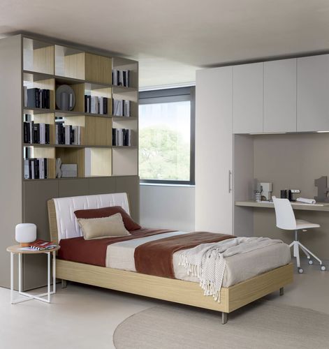 Lit simple - TABLET - ZALF spa - contemporain / avec tête de lit / avec base de rangement