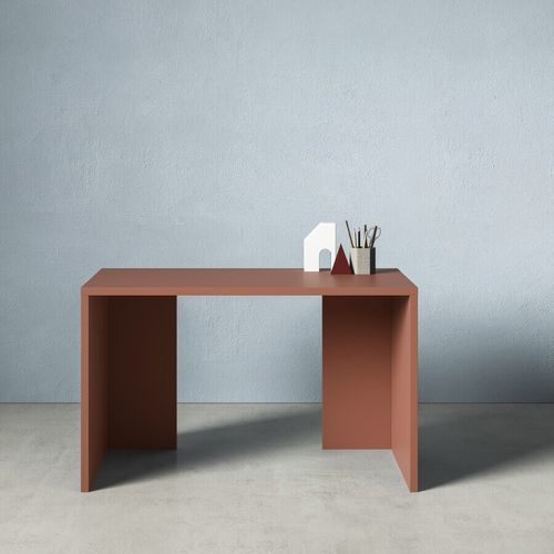 Bureau sur pied - GAMBA ELLE - ZALF spa - contemporain / en mélaminé / droit