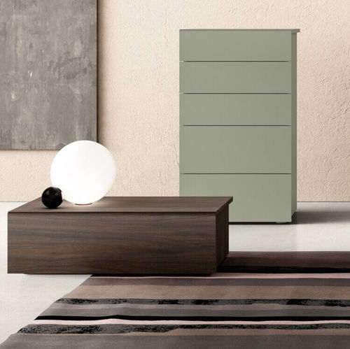 Table de chevet contemporaine - SET - ZALF spa - en bois / avec piètement en bois / rectangulaire