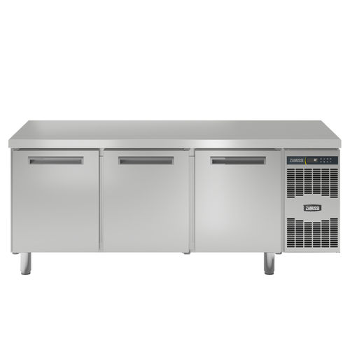 Table de préparation en inox - 110908 - ZANUSSI PROFESSIONAL - réfrigérée / avec rangement / professionnelle