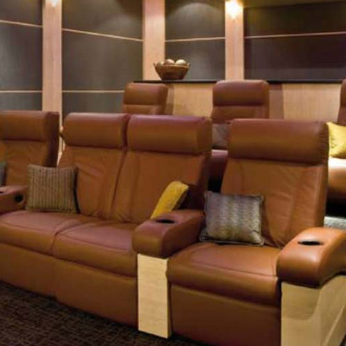Fauteuil de cinéma en cuir - VOTRE CINEMA - Home Cinéma / résidentiel / marron
