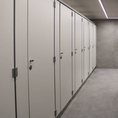 Cabine sanitaire en HPL - Cel Components S.r.l. - pour WC / résistante à l'humidité