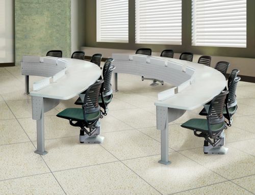 Table d'enseignement contemporaine - FOCUS® FIXED LECTURE  - American Seating - en bois / en métal / rectangulaire