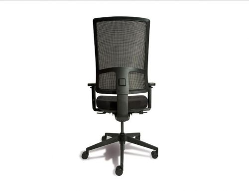 Chaise de bureau contemporaine - BIO® TASK & GUEST FAMILY - American Seating - en résille / avec piètement en métal / tapissée
