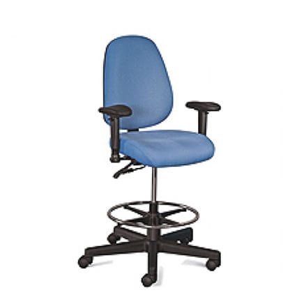 Tabouret de bureau en polypropylène - CUE® 3  - American Seating - à roulettes / à hauteur réglable / ergonomique