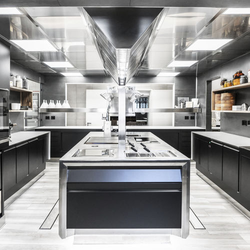 Cuisine professionnelle en métal - MIA - gico spa - modulaire / avec îlot / en U
