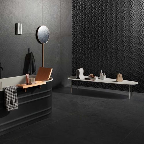 Carrelage en grès cérame - MYSTONE LAVAGNA - MARAZZI - mat / 3D / d'intérieur