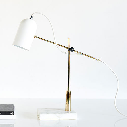 Lampe de table - DS-CTL - Castor - en laiton / en acier / en marbre