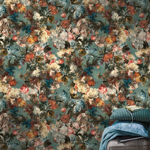 Papier peint contemporain - PASSEPARTOUT - Rasch - à motif floral / à motif nature / à rayures
