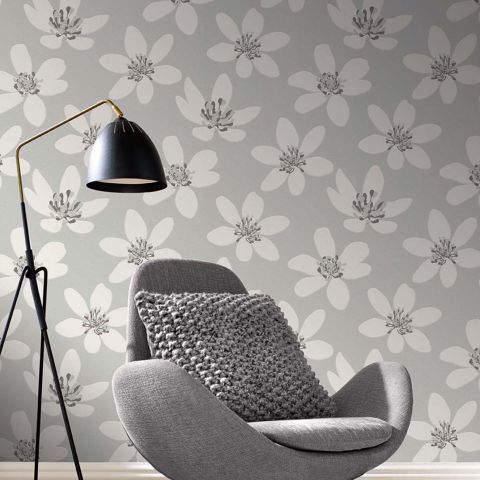 Papier peint contemporain - PREGO - Rasch - à motif floral / à rayures / à motif géométrique
