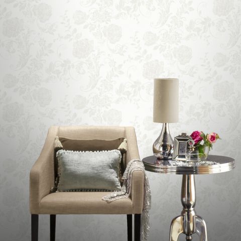 Papier peint contemporain - INCANTO - Rasch - en vinyle / à motif floral / à motif géométrique