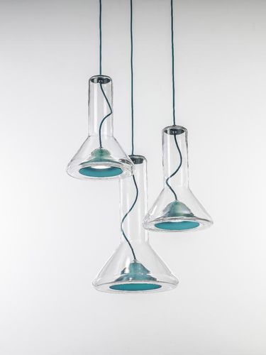 Lustre contemporain - WHISTLE : PC961 - BROKIS - en verre soufflé / en métal / fait main