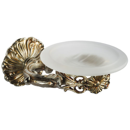 Porte-savon mural - 9003 - 01 - FROSIO BORTOLO SRL  - en verre / en laiton