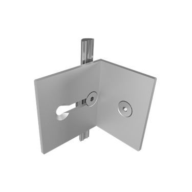 Système de fixation aluminium - W 575-080 - OCTANORM - pour porte