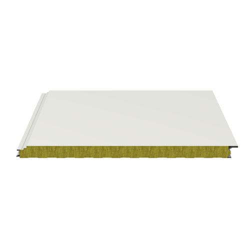 Panneau sandwich isolant de bardage - ISOPARETE FIRE EVO - Isopan - pour mur / face métallique / âme en laine minérale