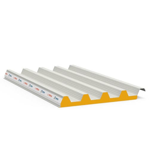 Panneau sandwich isolant de bardage - FORTELIA - Isopan - pour mur / pour toiture / face en acier