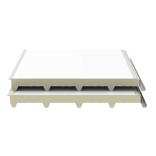 Panneau sandwich isolant pour toit-terrasse - ISODECK PVSTEEL - Isopan - face métallique / face en acier galvanisé / âme en polyuréthane