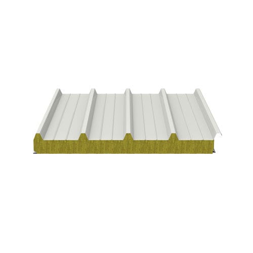 Panneau sandwich isolant pour toiture - ISOFIRE ROOF - Isopan - face métallique / âme en laine minérale / haute résistance