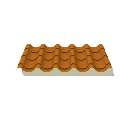 Panneau sandwich isolant pour toiture - ISODOMUS - Isopan - face métallique / âme en polyuréthane