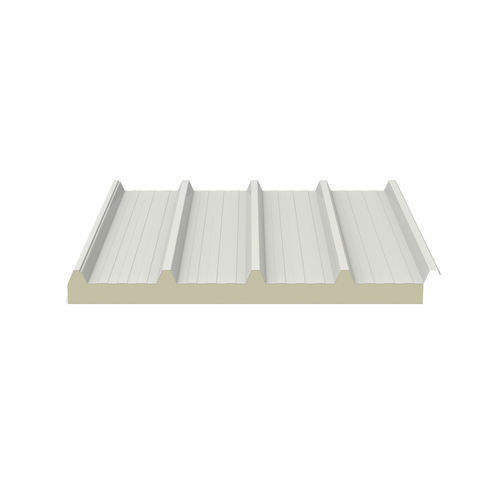 Panneau de toiture en pente - ISOVETRO - Isopan - en polyuréthane / en tôle / avec isolant intégré