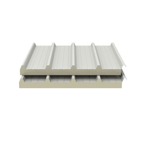 Panneau de toiture en pente - ISOGRECATA - Isopan - en aluminium / en polyuréthane / en tôle