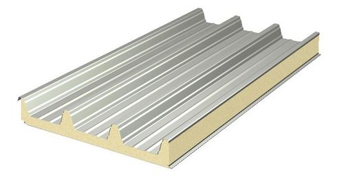 Panneau sandwich pour toiture - MEGA 106 - Italpannelli - face métallique / âme en polyuréthane PUR