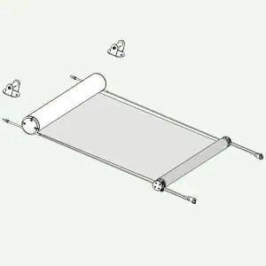 Store enrouleur - DALLAS TKO 135 - Resstende - pour terrasse / en toile / en aluminium