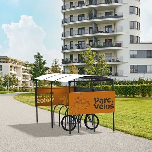 Abri vélo pour espace public - PARKEO - CITYNOX - en composite / en acier galvanisé