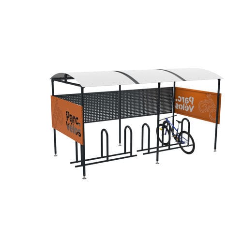 Abri vélo en acier galvanisé - CITYNOX - en composite / pour espace public / pour les zones urbaines
