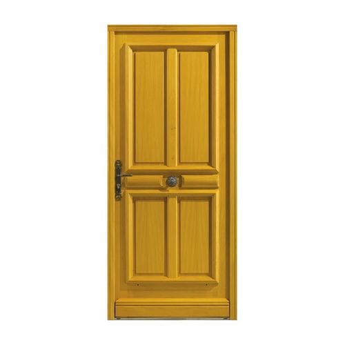 Porte d'entrée - CHAVENON - ZILTEN - en chêne / battante / classique